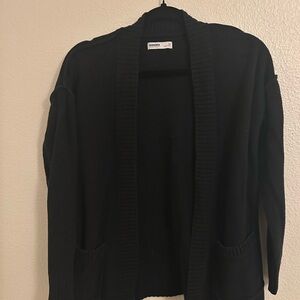 SONOMA Black Open-Front Women's Cardigan with Pockets